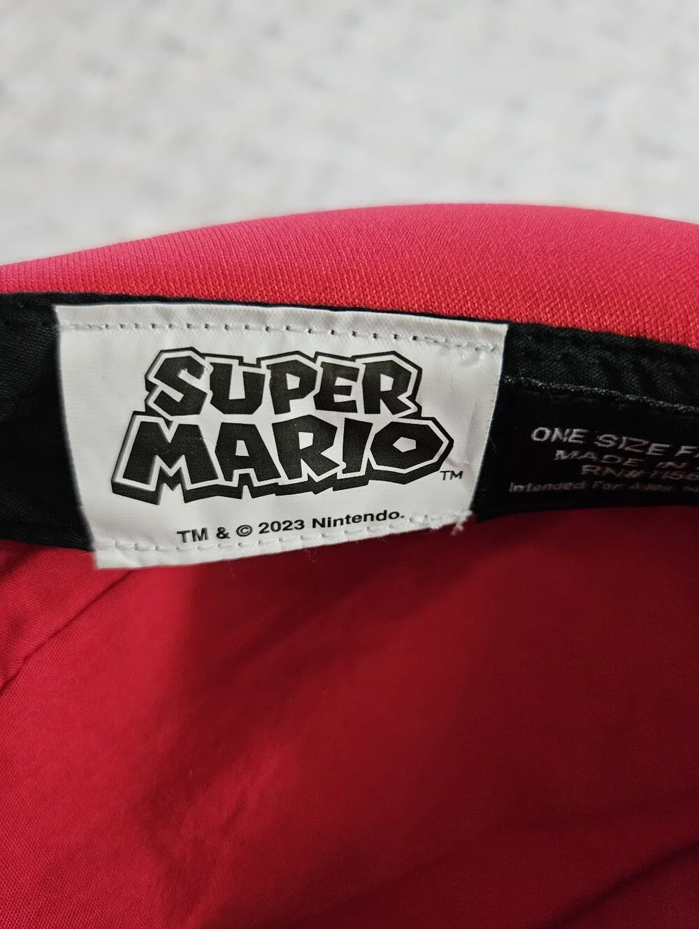 Super Mario Video Game Raccoon Cosplay Hat Plush Ears Embroidered M One Fits All